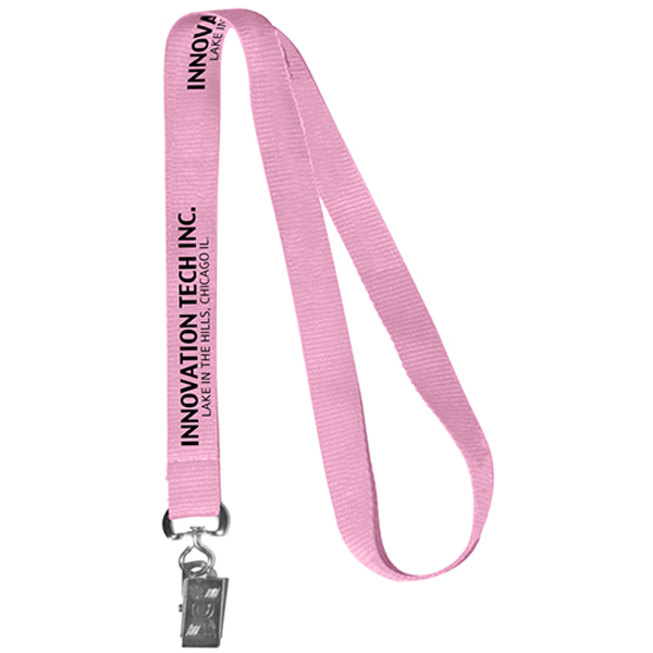 062PolyesterSilkscreenLanyard-Pink
