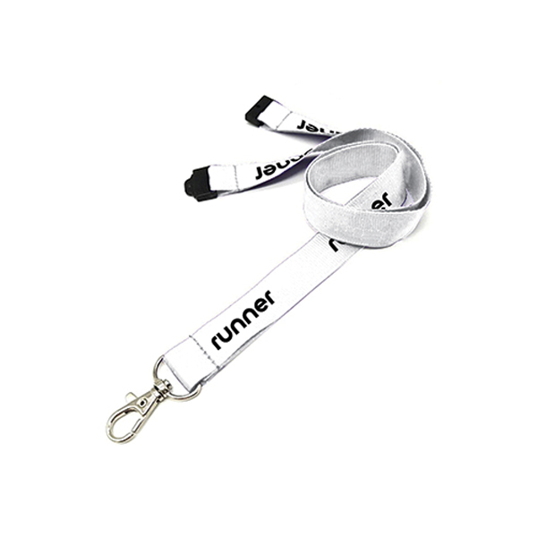 075PolyesterLanyardwithSafetyBreakaway-White