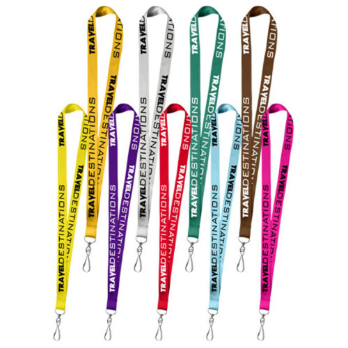 0.75" Polyester Silkscreen Lanyard