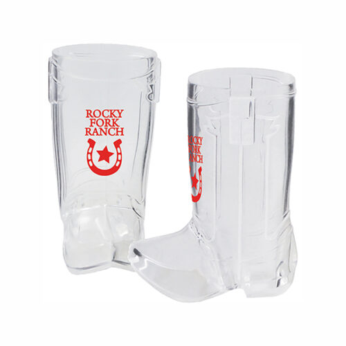 1.5 oz Plastic Cowboy Boot Shooter Glass