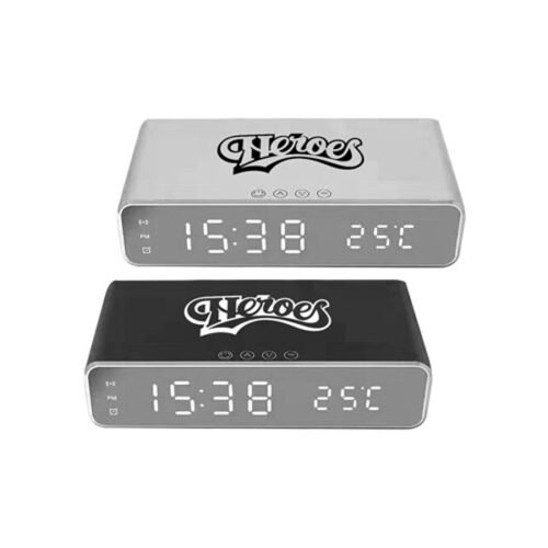 10W Wireless Charger with LED Alarm Clock