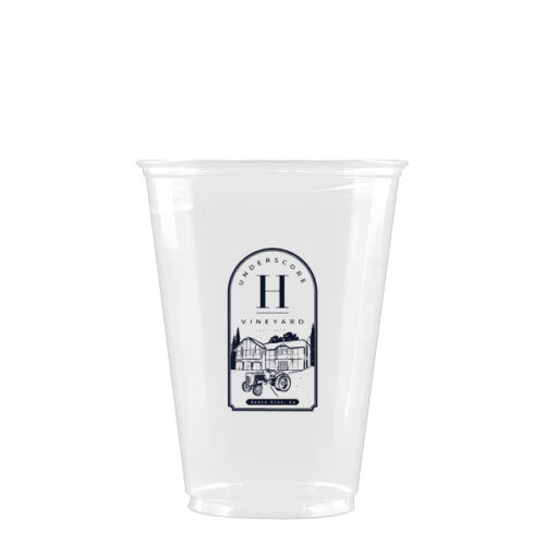 10 oz Clear Soft Sided Plastic Cup