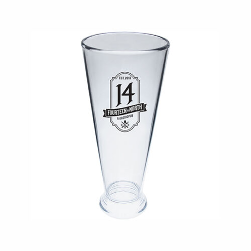 12 oz Plastic Pilsner Glass