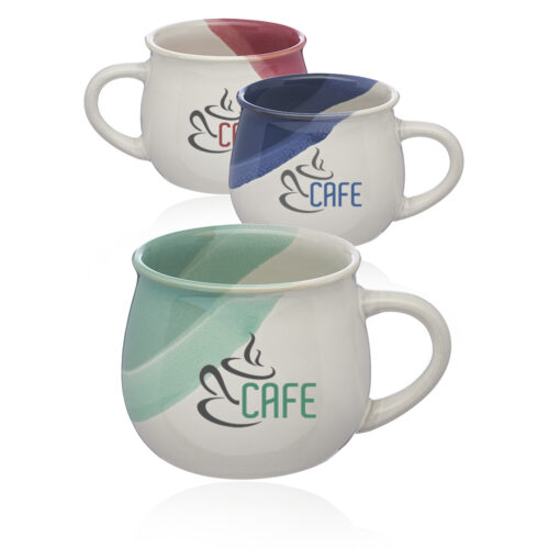 12 oz. Nova Drip Glazed Ceramic Mugs