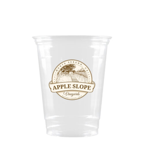 12 oz Clear Soft Sided Plastic Cup