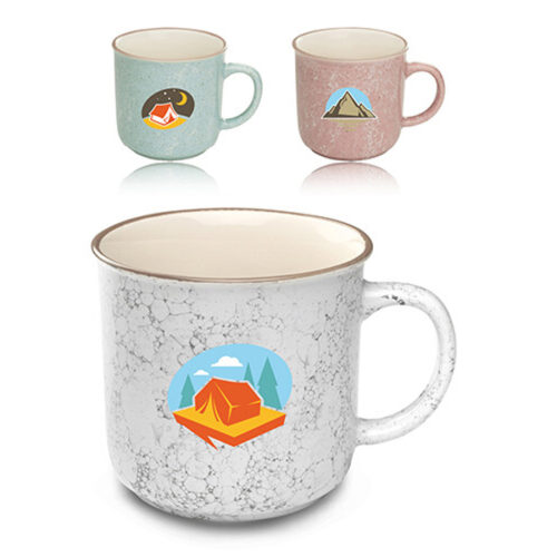 13 oz. Marble Campfire Coffee Mugs