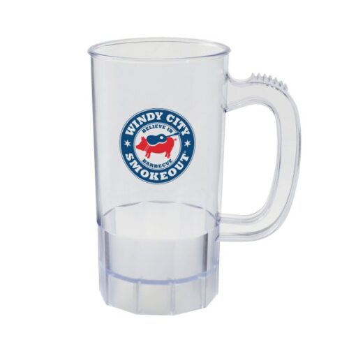 14 oz Plastic Semi Fluted Mug