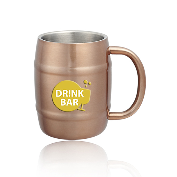 14ozCopperCoatedStainlessSteelMoscowMuleBarrelMugs-Copper