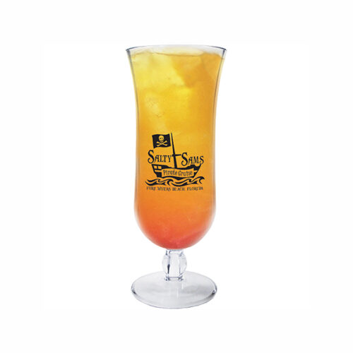 15 oz Plastic Premium Stem Hurricane Glass