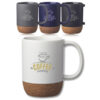 15 oz Matte Cork Bottom Ceramic Mugs