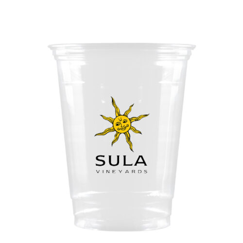 16 oz Clear Soft Sided Plastic Cup