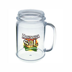 16 oz Plastic Mason Jar Mug