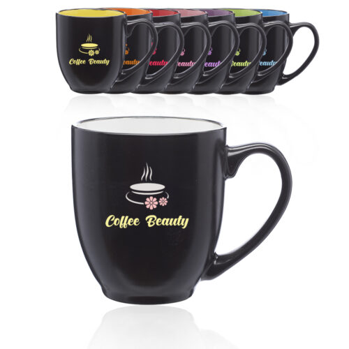 16 oz. Bistro Two-Tone Ceramic Mugs