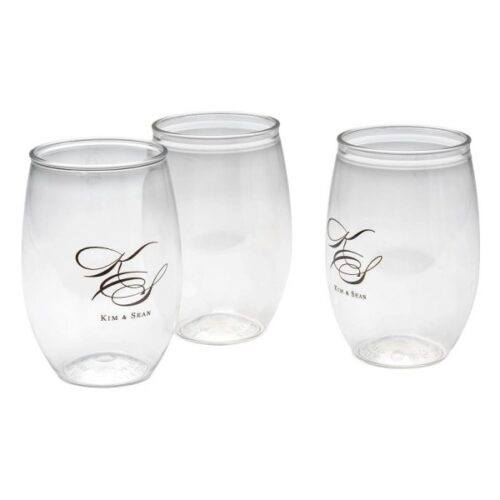 16 oz. Plastic Stemless Wine Glass