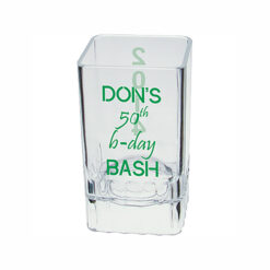 2 oz Plastic Fluted Square Shot Glass