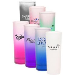 2 oz. Tall Shot Glasses - Colored and Frosted