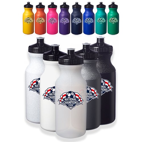 20 oz. Water Bottles with Push Cap