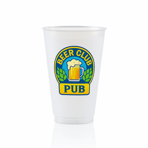 20 oz Full Color Unbreakable Frosted Frost-Flex Cups