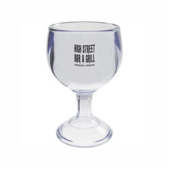 20 oz Plastic Clear Polystyrene Schooner Goblet