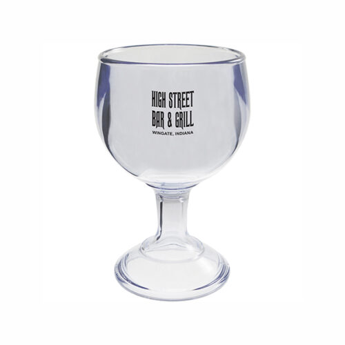 20 oz Plastic Clear Polystyrene Schooner Goblet