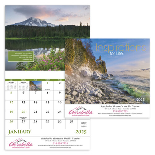 Inspirations for Life 13 Month Stapled Calendar