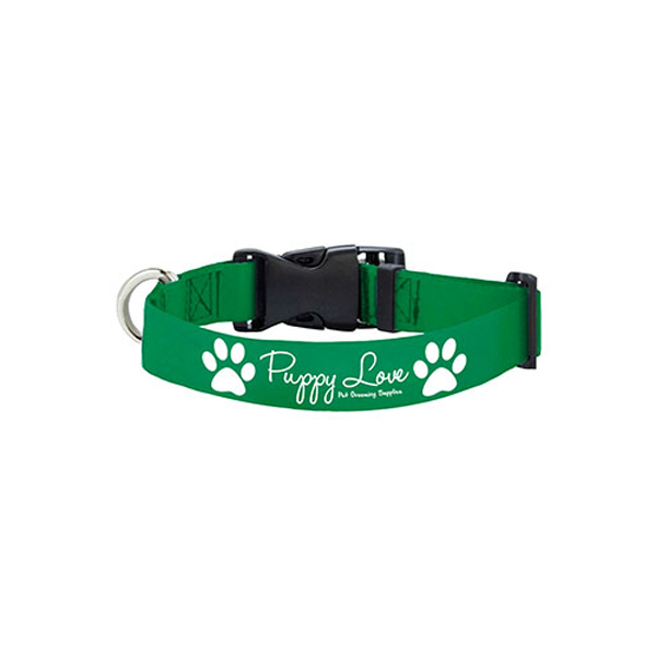 20LHeavyDutyPetCollarwithBuckleRelease-Green