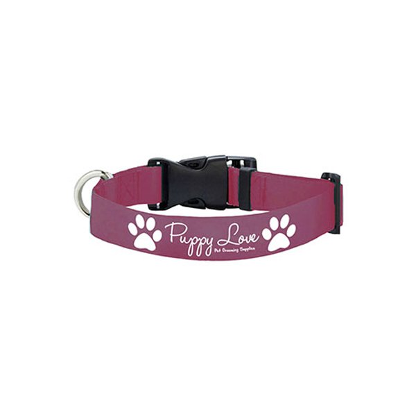 20LHeavyDutyPetCollarwithBuckleRelease-Maroon