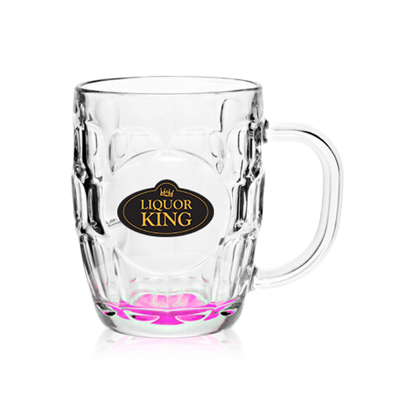 20ozARCBritanniaGlassBeerMugs-Pink