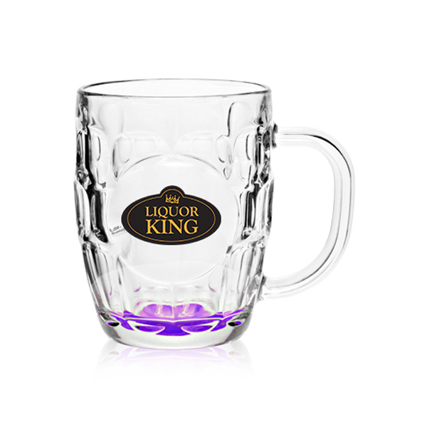 20ozARCBritanniaGlassBeerMugs-Purple