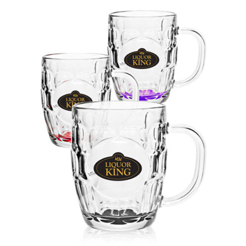 20 oz. ARC Britannia Glass Beer Mugs