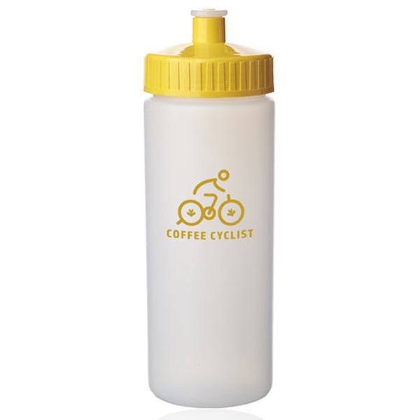 20ozFrostedPlasticWaterBottles-Yellow