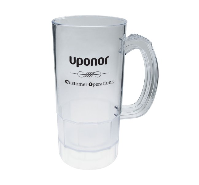 22 oz Plastic Semi Fluted Mug