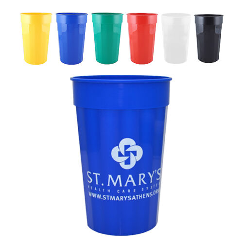 22 oz. Fluted Plastic Stadium Cup