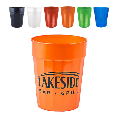 22 oz. Squat Fluted Plastic Stadium Cup