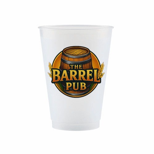 24 oz Full Color Unbreakable Frosted Frost-Flex Cups