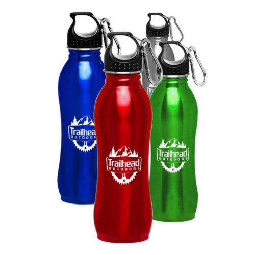 25 oz. Stainless Steel Tapered Sports Water Bottle