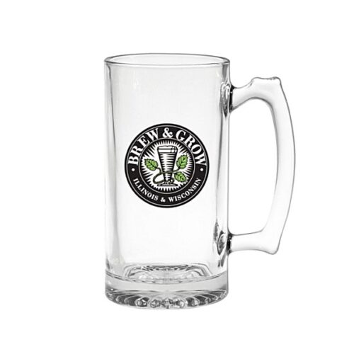25 oz Jumbo Thumbprint Glass Mug