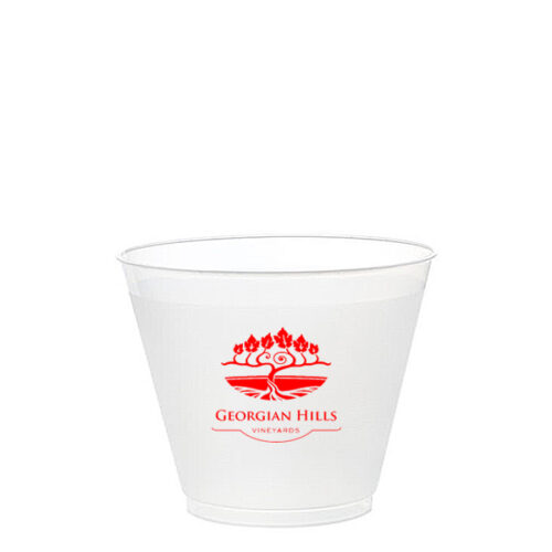 3.5 oz Frosted Soft Sided Plastic Cup
