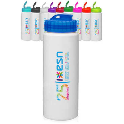 32oz. HDPE Plastic Water Bottles with Sipper Lids