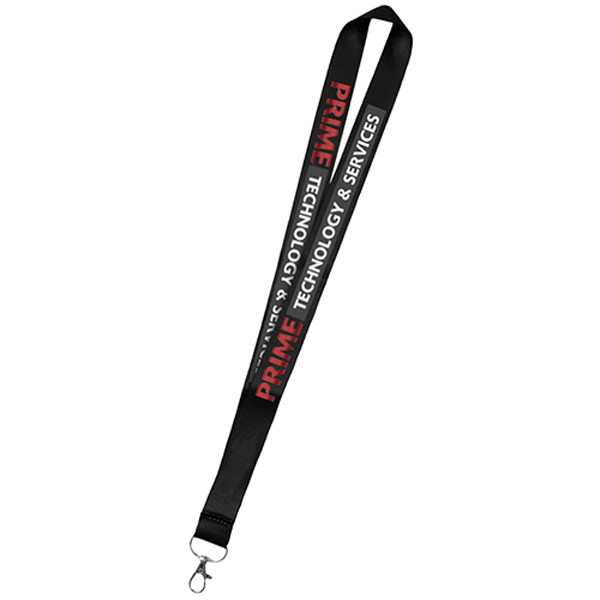 36DyeSublimationMicroWeavedPolyesterLanyards-Black