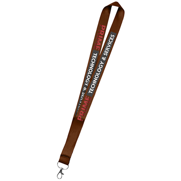 36DyeSublimationMicroWeavedPolyesterLanyards-Brown