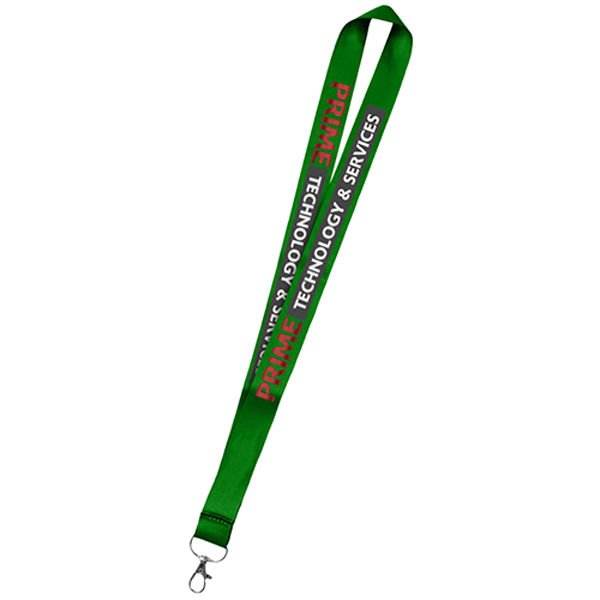 36DyeSublimationMicroWeavedPolyesterLanyards-Green