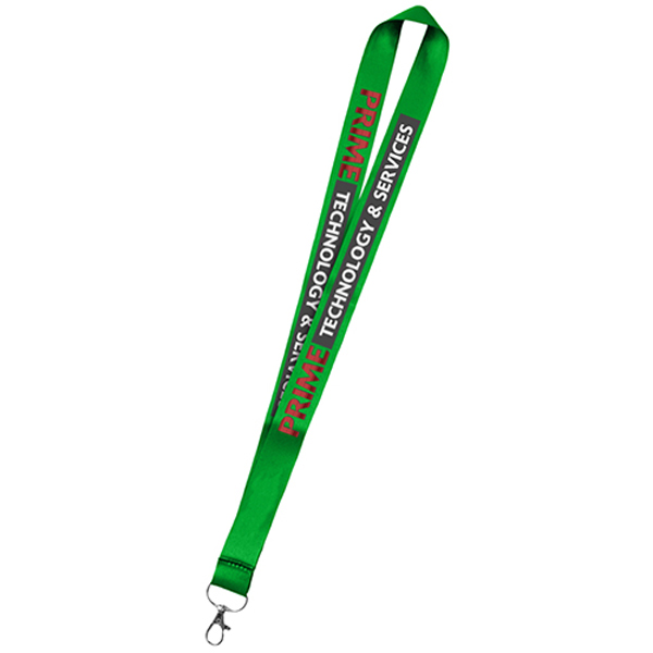 36DyeSublimationMicroWeavedPolyesterLanyards-Lime