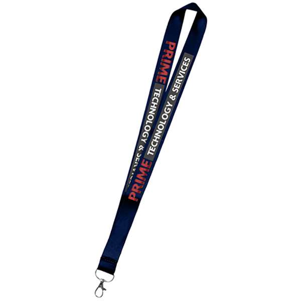 36DyeSublimationMicroWeavedPolyesterLanyards-Navy