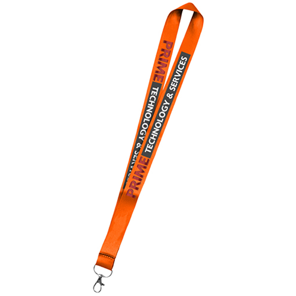36DyeSublimationMicroWeavedPolyesterLanyards-Orange