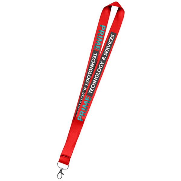 36DyeSublimationMicroWeavedPolyesterLanyards-Red