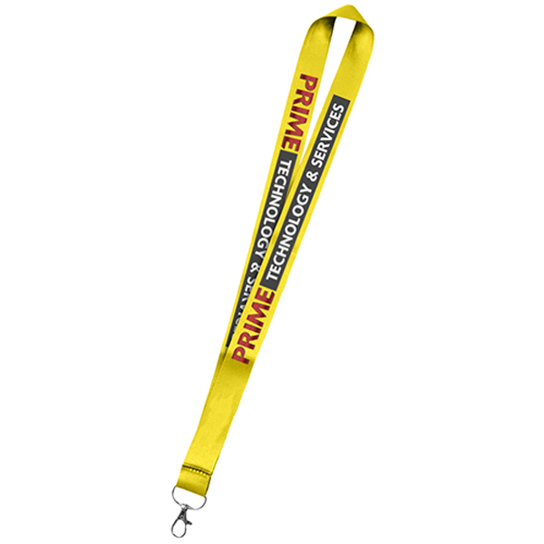 36DyeSublimationMicroWeavedPolyesterLanyards-Yellow
