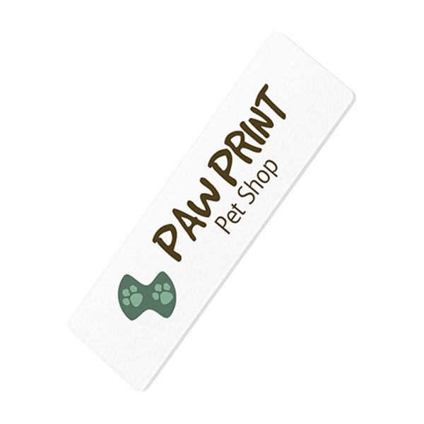 3x1DigitallyPrintedNameBadge-White