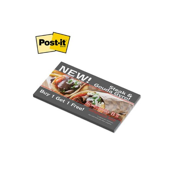 Post-it® Custom Printed 3" x 5" Adhesive Notes