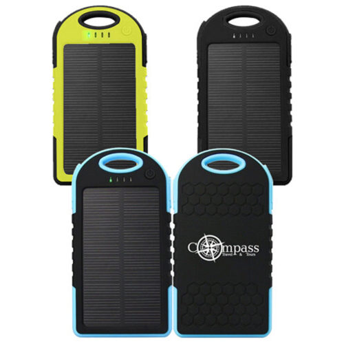 4000mAh Water Resistant Solar Power Bank
